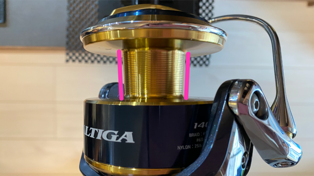 スピニングリールに巻いたラインが【ハの字】や【逆ハの字】になった時